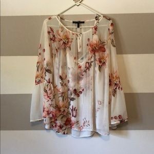 White house back market plus blouse